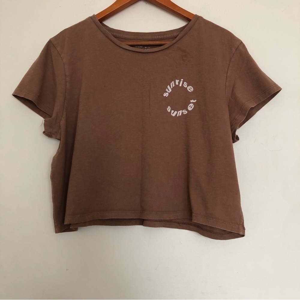 Aerie sunrise sunset cropped tee